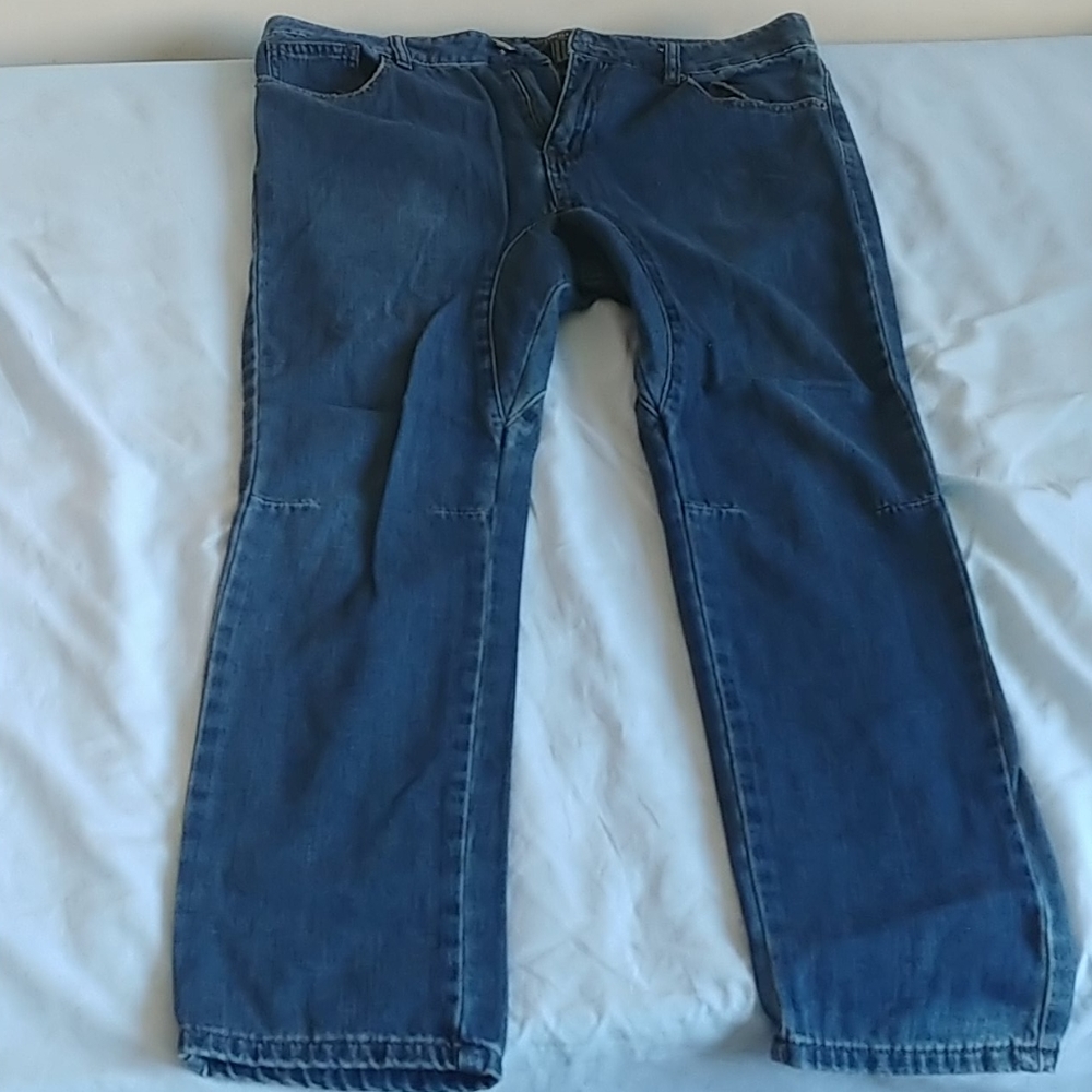 Dark blue jeans